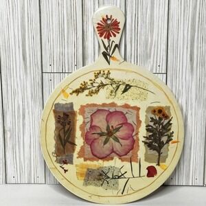 Vintage Melamine Floral Round Hanging Decorative‎ Chopping  Board